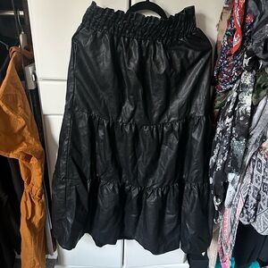 Anthropologie Black Maxi Skirt